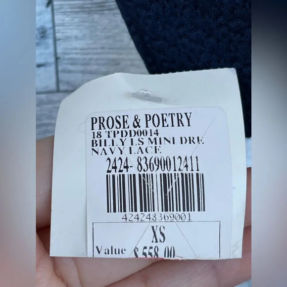 PROSE & POETRY "Billy" Flounce Fit and Flare Mini Ruffle tiered dress XS - Picture 7 of 13